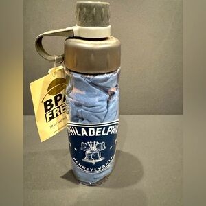 Philadelphia Sports Water Bottle BPA free, with. Medium tee shirt inside. Sealed